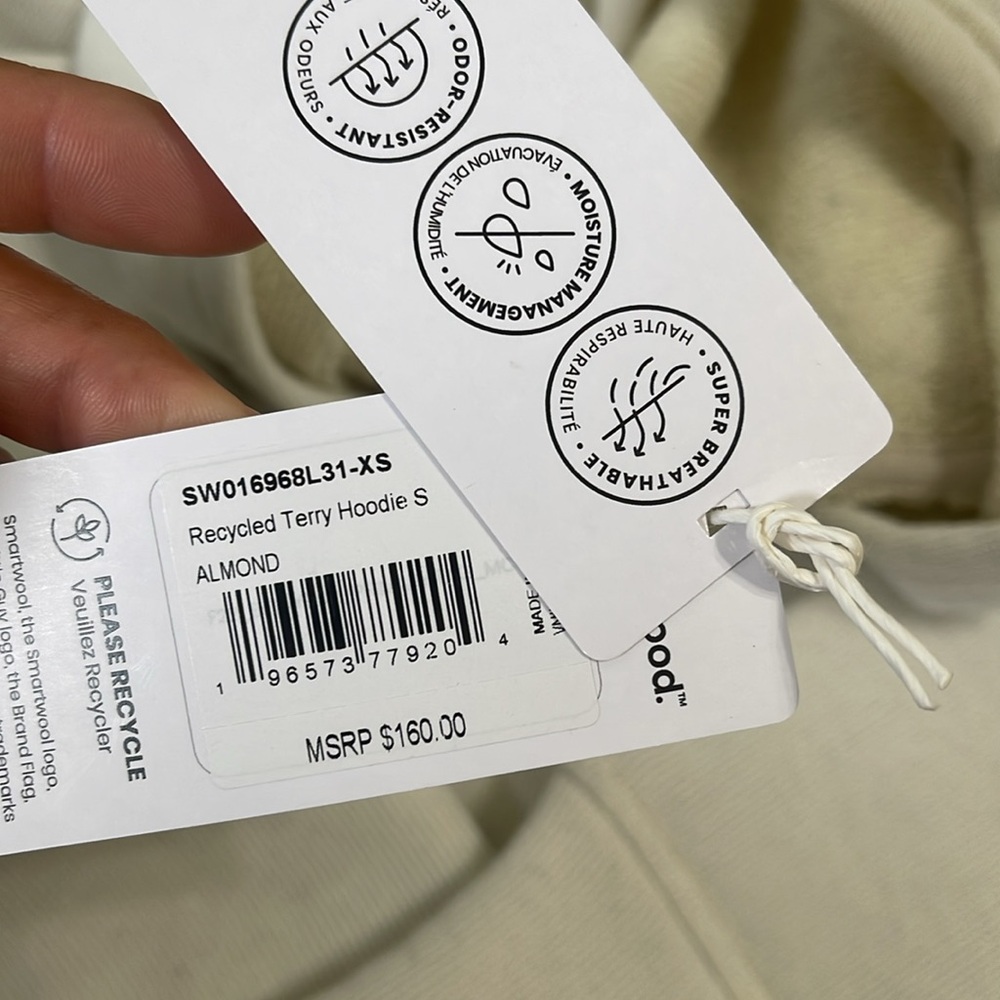 Smartwool Women's Off-White Hoodie Sweater - Picture 4 of 5